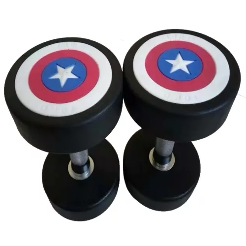 AD11 PU Captain America Dumbbells Home Fitness Equipment Accessories