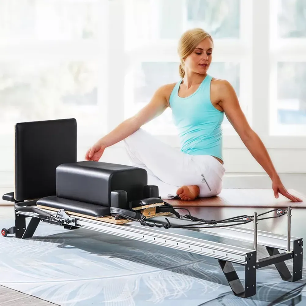 Aluminum Reformer Bed Pilates Exercises Workouts