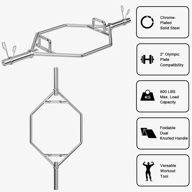 Hex Weighted Bars Exercises Weight Lifting Barbells Bar