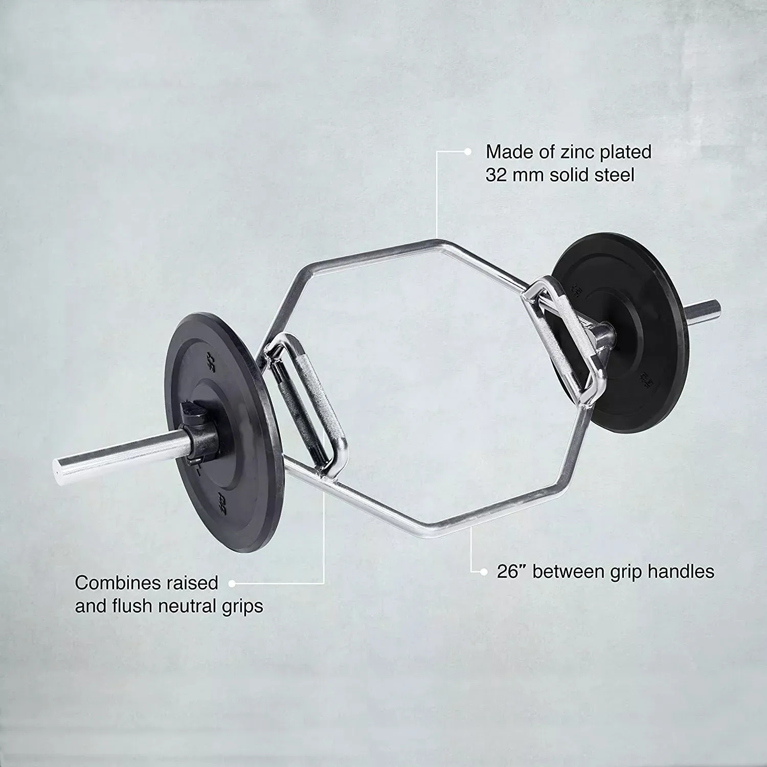 Hex Weighted Bars Exercises Weight Lifting Barbells Bar