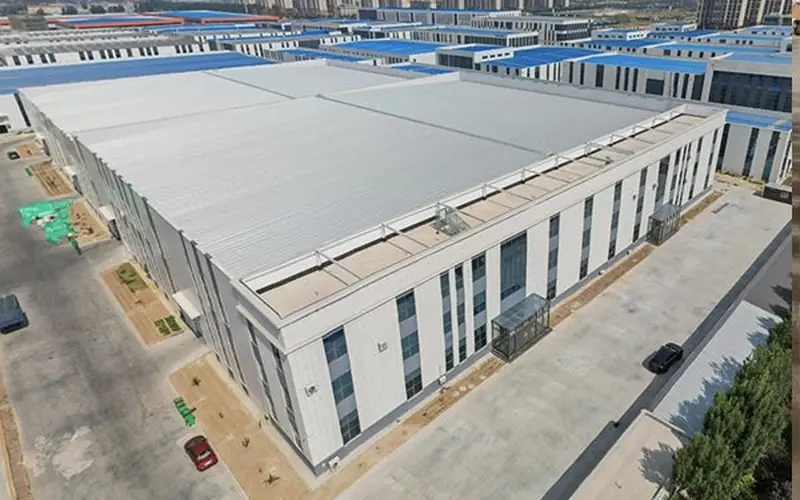 TMAX factory buildings in Dezhou, Shandong, aerial view
