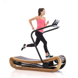 TX154 Wooden Non-Motorized Curved Treadmill