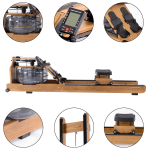 TX611 Ash Wood Water Rowing Machine view 2